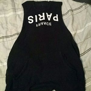 Forever 21 Paris muscle tank/hoodie